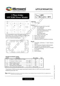 APTGF50X60T3G Datasheet Cover