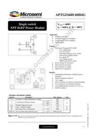 APTGF660U60D4G Datasheet Cover