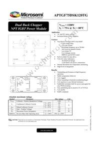 APTGF75DSK120TG Datasheet Cover