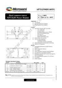 APTGF90DU60TG Datasheet Cover