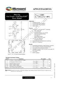 APTGT25A120T1G Datasheet Cover