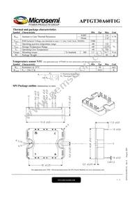 APTGT30A60T1G Datasheet Page 3