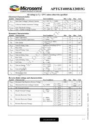 APTGT400SK120D3G Datasheet Page 2