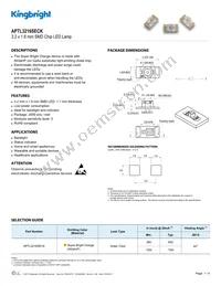 APTL3216SECK Datasheet Cover