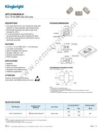 APTL3216SURCK-01 Datasheet Cover