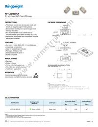 APTL3216ZGCK Datasheet Cover