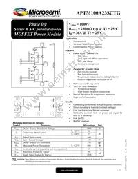 APTM100A23SCTG Datasheet Cover