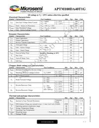 APTM100DA40T1G Datasheet Page 2