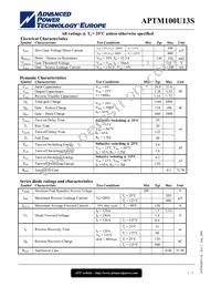 APTM100U13SG Datasheet Page 2