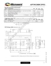 APTM120DU29TG Datasheet Page 3