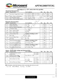 APTM120H57FT3G Datasheet Page 2