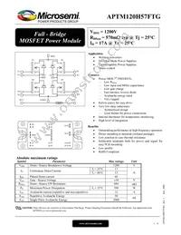 APTM120H57FTG Datasheet Cover
