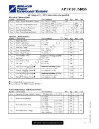 APTM20UM05SG Datasheet Page 2