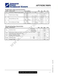 APTM20UM05SG Datasheet Page 3