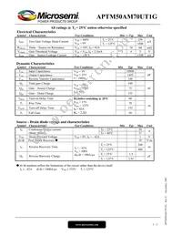 APTM50AM70FT1G Datasheet Page 2