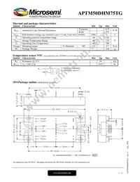 APTM50DHM75TG Datasheet Page 3