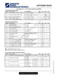 APTM50UM19SG Datasheet Page 2