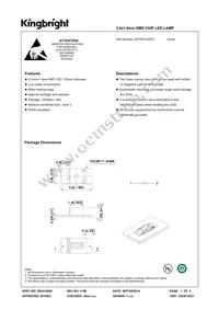 APTR3216ZGC Datasheet Cover