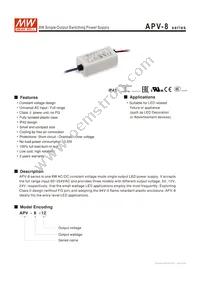 APV-8-12 Datasheet Cover