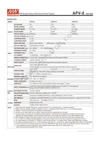 APV-8-12 Datasheet Page 2