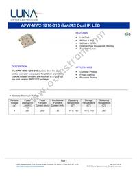APW-MW2-1210-010 Datasheet Cover