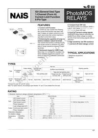 AQV210HLAX Datasheet Cover