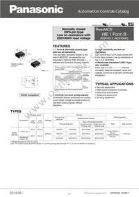 AQV454 Datasheet Cover