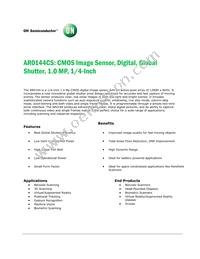 AR0144CSSM00SUKA0-CRBR1 Datasheet Cover