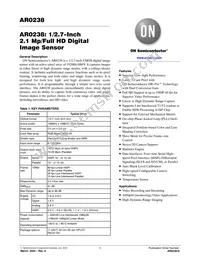 AR0238CSSC12SHRA0-DP1 Datasheet Cover