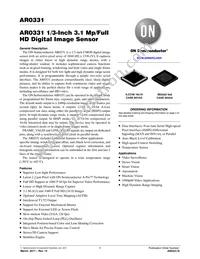 AR0331SRSC00SUCA0-DPBR1 Datasheet Cover