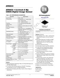 AR0833CS3C12SUAA0-DP1 Datasheet Cover