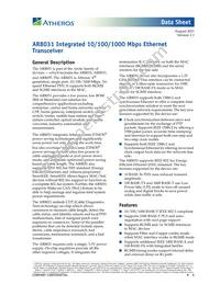 AR8031-AL1B-R Datasheet Cover