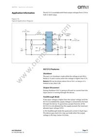 AS1312-BWLT-33 Datasheet Page 17