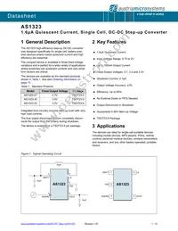 AS1323-BTTT-30 Datasheet Cover