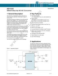 AS1325-BSTT-33 Datasheet Cover