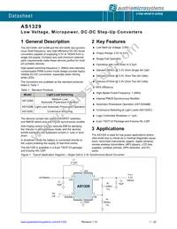 AS1329C-BTTT Datasheet Cover
