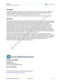 AS1343A-BTDT-10 Datasheet Page 17