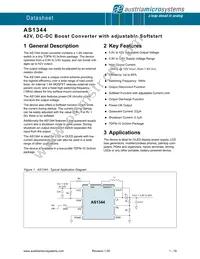 AS1344-BTDT Datasheet Cover