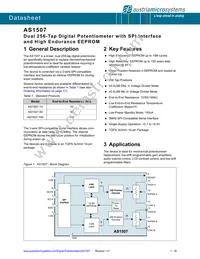 AS1507-BTDT-10 Datasheet Cover