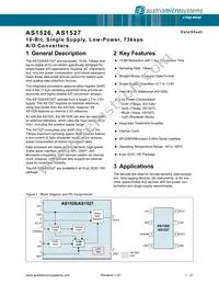 AS1527-BSOU Datasheet Cover