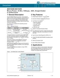 AS1529-BTDR Datasheet Cover