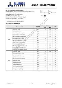 AS1C1M16P-70BIN Datasheet Page 6