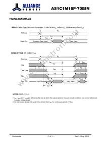 AS1C1M16P-70BIN Datasheet Page 7