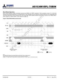 AS1C4M16PL-70BIN Datasheet Page 9
