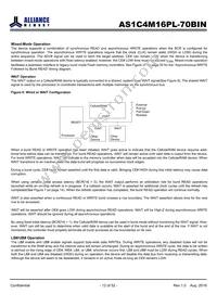 AS1C4M16PL-70BIN Datasheet Page 12