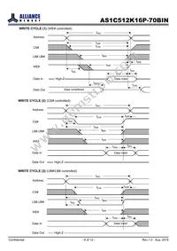 AS1C512K16P-70BIN Datasheet Page 8