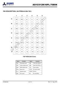 AS1C512K16PL-70BIN Datasheet Page 3
