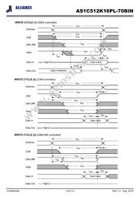 AS1C512K16PL-70BIN Datasheet Page 9