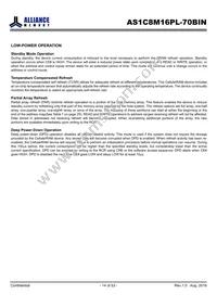 AS1C8M16PL-70BIN Datasheet Page 14