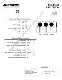 AS32 0R536 Datasheet Cover